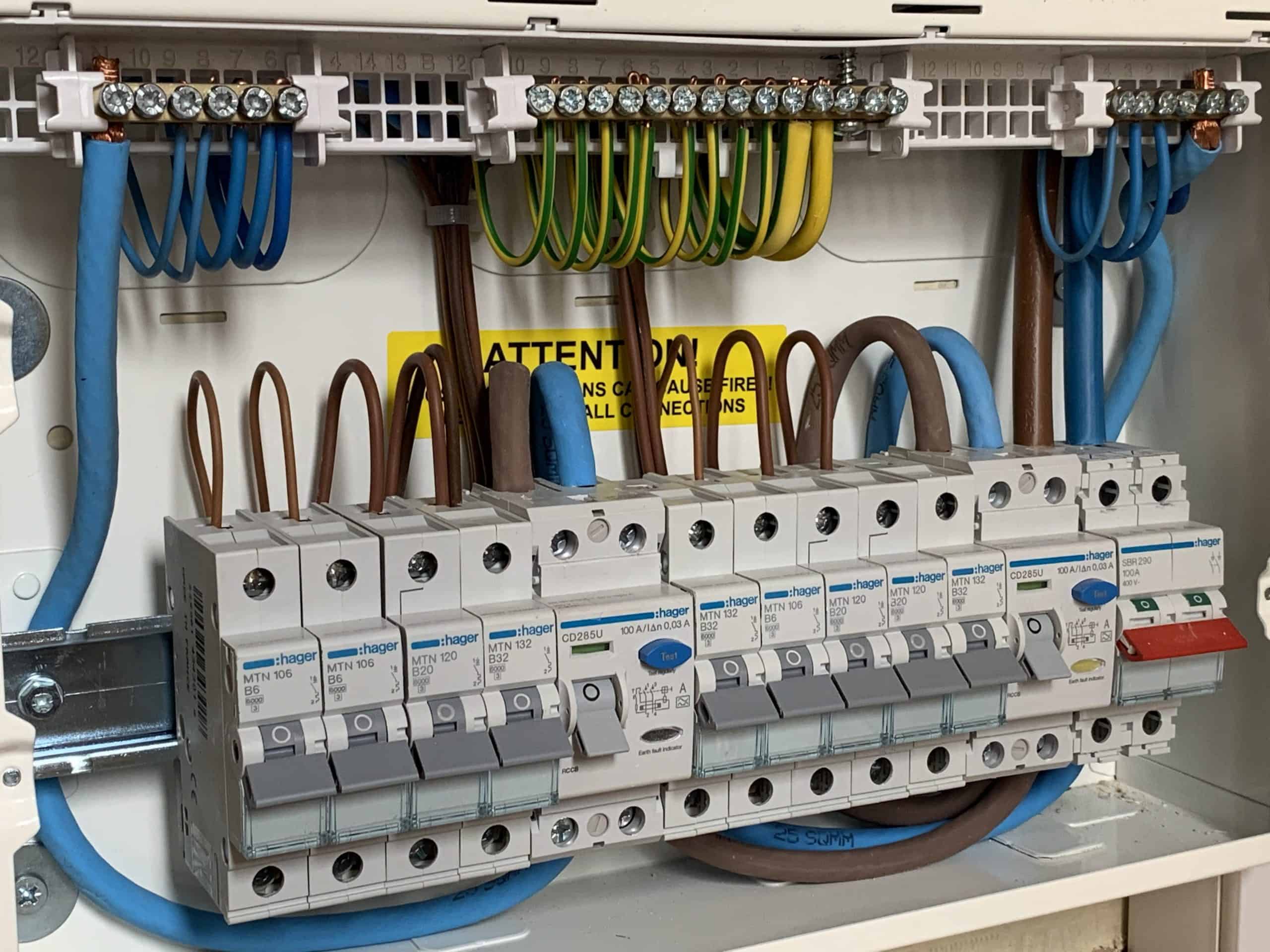 ProElec electrician updating a consumer unit